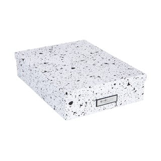Cutie de depozitare Bigso Box of Sweden Oskar, negru-alb