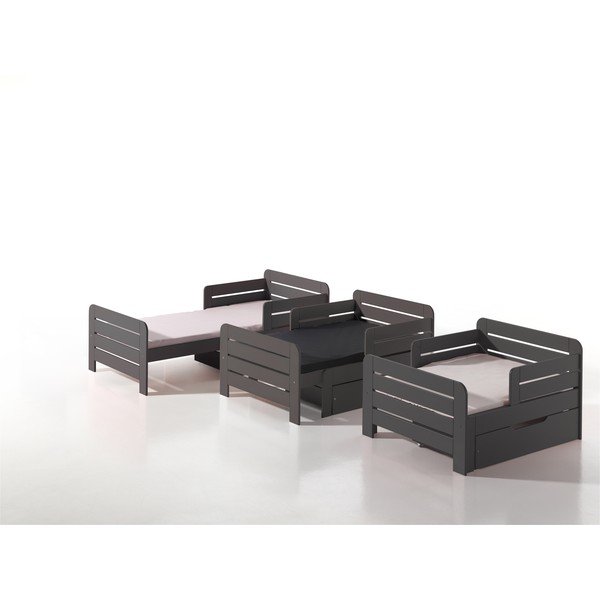 Sertar depozitare pentru pat Jumper Vipack, lățime 130 cm, maro-image-1