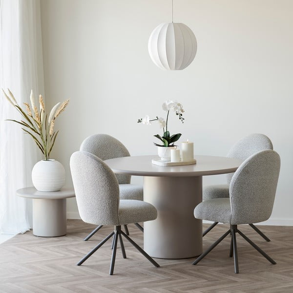 Lustră albă cu abajur textil ø 40 cm Coventry – House Nordic-image-2