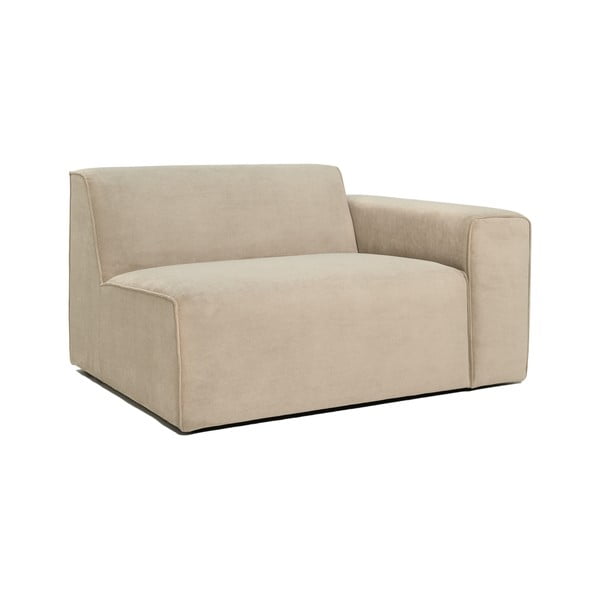 Modul pentru canapea bej   din catifea reiată  (partea dreaptă) Sting - Scandic-image-2