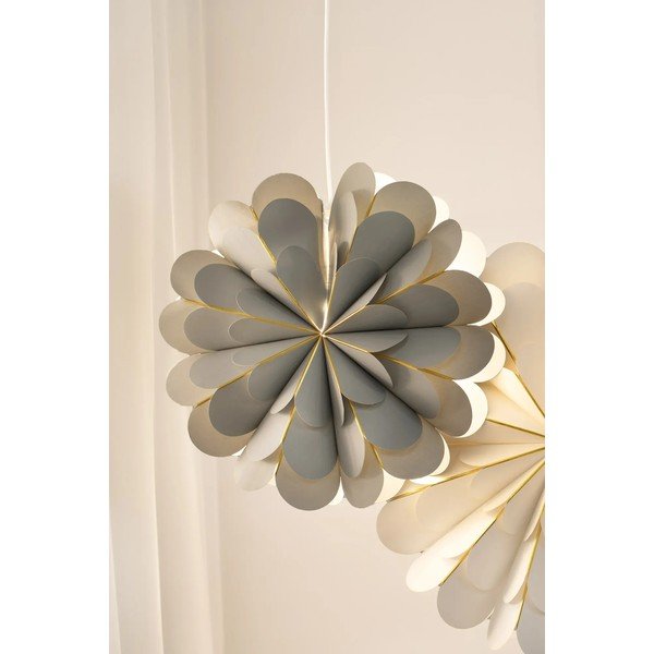 Decorațiune luminoasă suspendată Markslöjd Marigold, ø 60 cm, gri-image-1