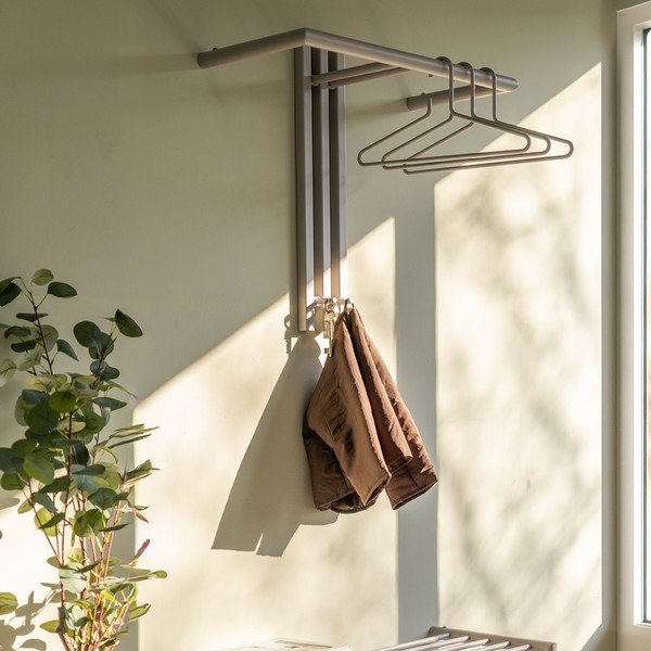 Cuier de perete taupe din oțel 65 cm Senza – Spinder Design-image-1