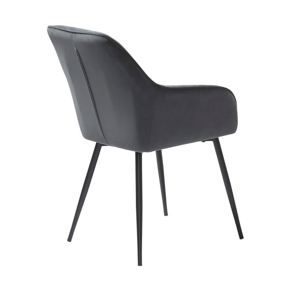 Set de scaune de sufragerie gri cu cotiere 2 buc. tapițat Nolan Stripe – Unique Furniture-image-3