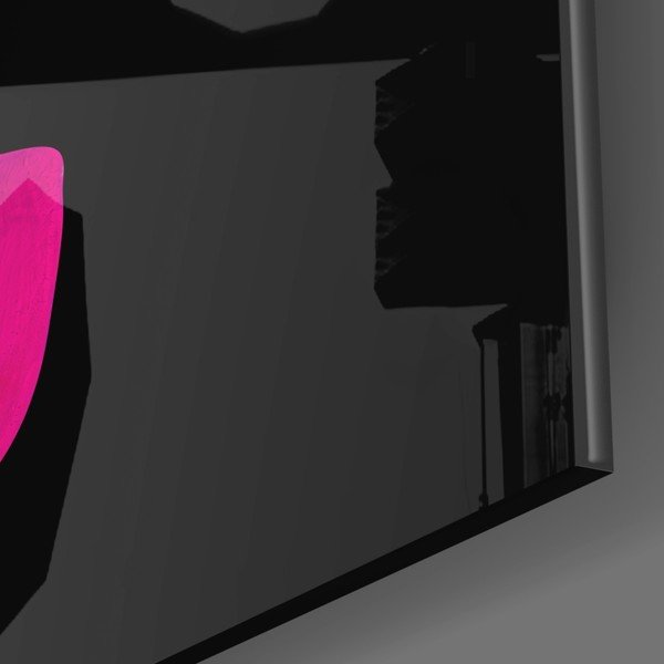 Tablou din sticlă Insigne Fragmented Pink-image-3