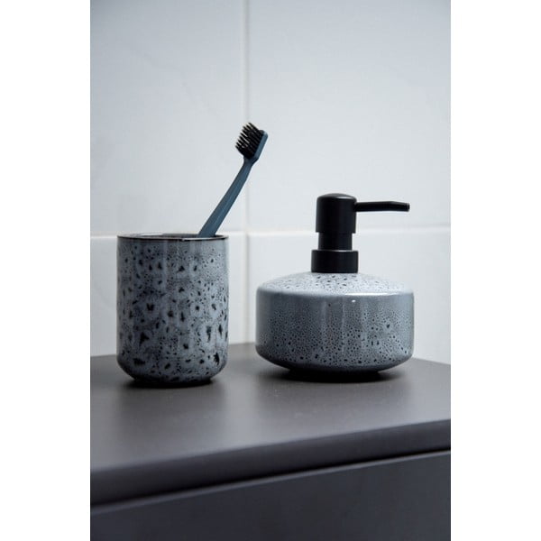 Suport din ceramică pentru periuțe de dinți Wenko Oviedo, gri-image-1