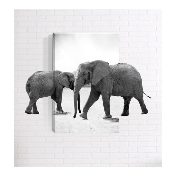 Tablou de perete 3D Mosticx Elephant, 40 x 60 cm