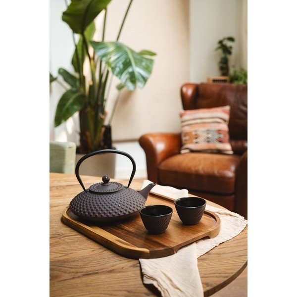 Cești burgundy 2 buc. din fontă 100 ml Xilin – Bredemeijer-image-1