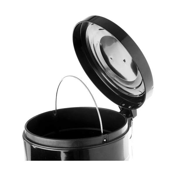 Coș metalic de gunoi Casa Selección,  20 l, negru-image-1
