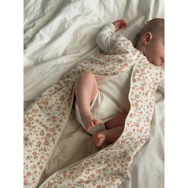 Sac de dormit pentru copii, bej din bumbac organic 45x87 cm Augusta – Cam Cam Copenhagen-image-2