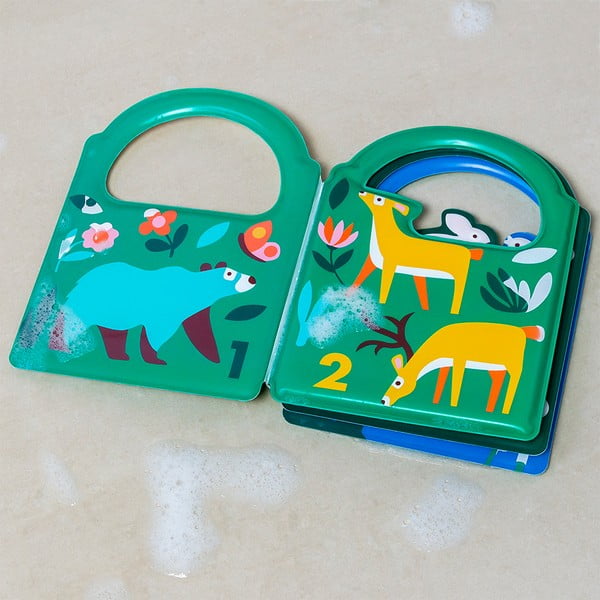 Jucărie interactivă Colour changing bath book Woodland – Rex London-image-1
