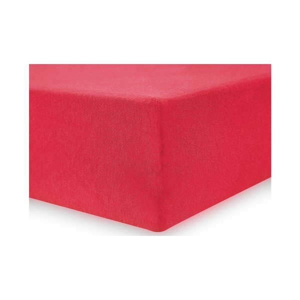 Cearșaf de pat cu elastic DecoKing Nephrite Red, 100-120 cm, roșu-image-2