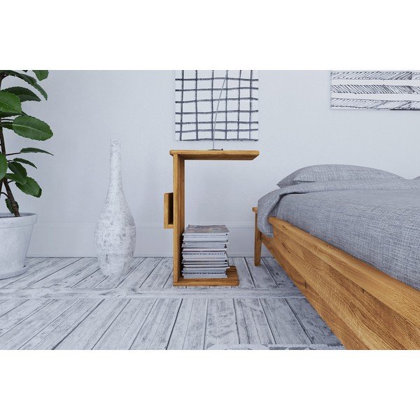 Noptieră din lemn de stejar Retro 2 - The Beds-image-1