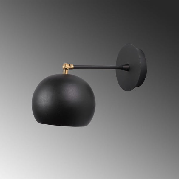 Aplică de perete neagră ø 15 cm Stiva – Opviq lights-image-2