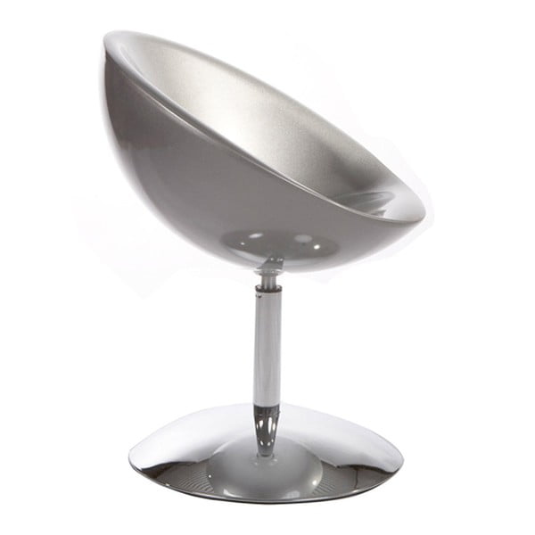 Fotoliu rotativ Kokoon Design Bowl, argintiu