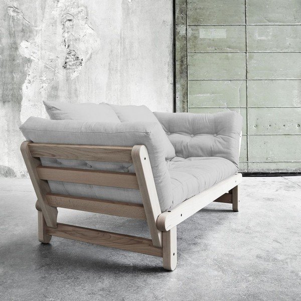Canapea extensibilă Beat Beech/Light Grey-image-2