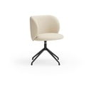 Scaun de sufragerie bej tapițat Mogi – Teulat