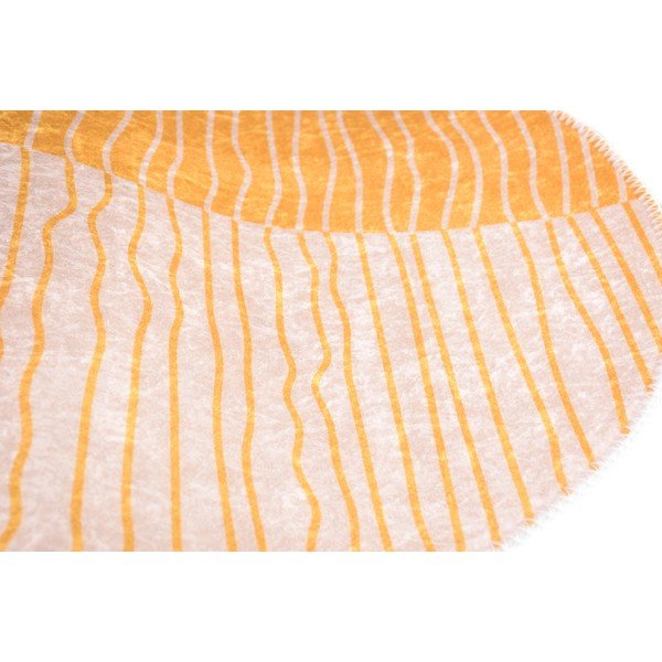 Covor galben-crem lavabil rotund ø 80 cm Yuvarlak – Vitaus-image-2