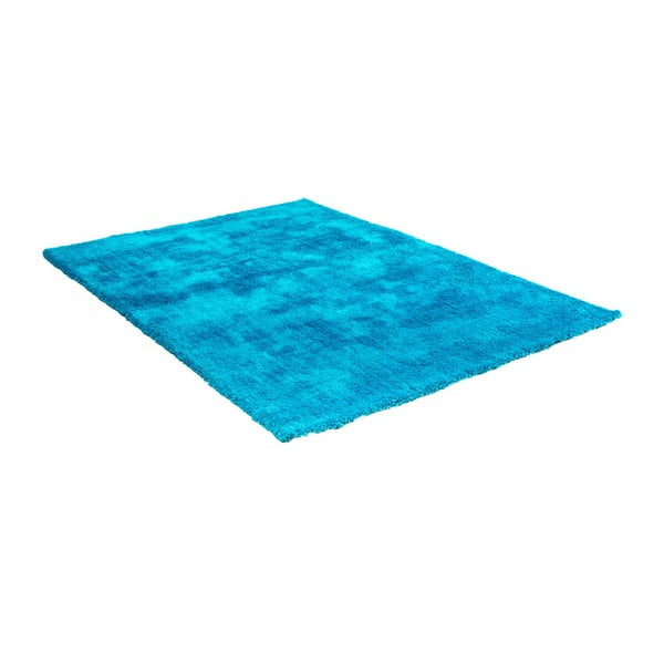 Covor cu amestec de bumbac Cotex Donare, 90 x 160 cm, albastru