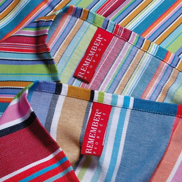 Set 2 prosoape din bumbac Remember Purple Stripes, 70 x 50 cm-image-1