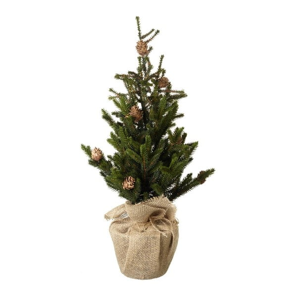 Pom artificial de Crăciun Parlane Hessian, înălțime 60 cm