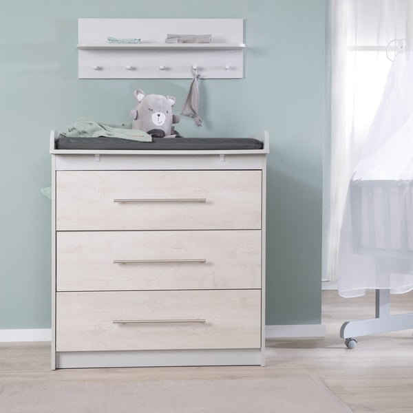 Salteluță pentru schimbat scutece 75x85 cm Graphite gesteppt – Roba-image-3