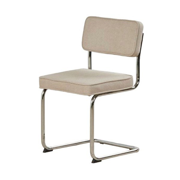 Scaun de dining bej balansoar tapițat Rupert – Unique Furniture