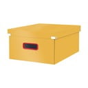 Cutie de depozitare din carton cu capac galbenă Click&Store - Leitz