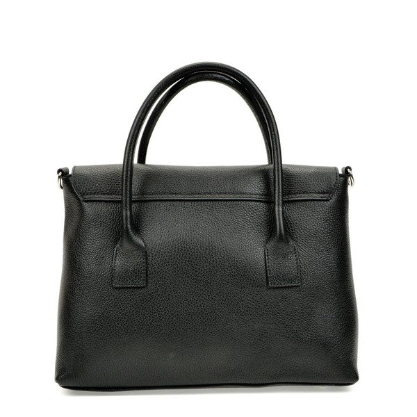 Geantă de mână din piele Roberta M Paola, negru-image-3