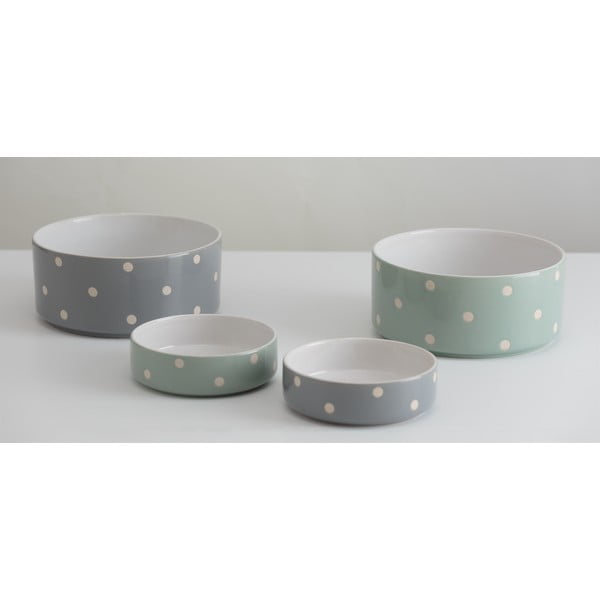 Bol pentru animale de companie din gresie ceramică ø 18 cm Polka Dots – Mason Cash-image-1