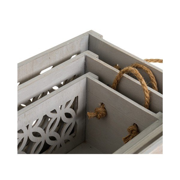 Cutii de depozitare 3 buc. din lemn decorative – Casa Selección-image-3