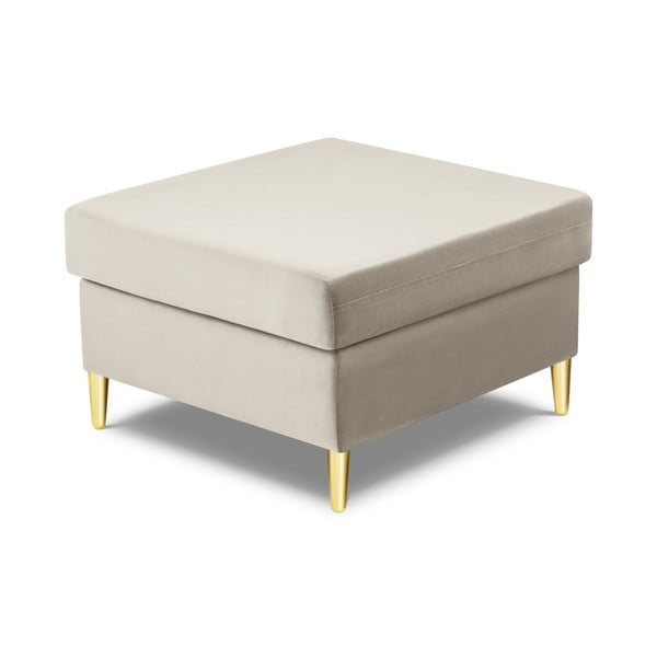 Taburet bej cu tapițerie din catifea Kyoto – Cosmopolitan Design-image-2