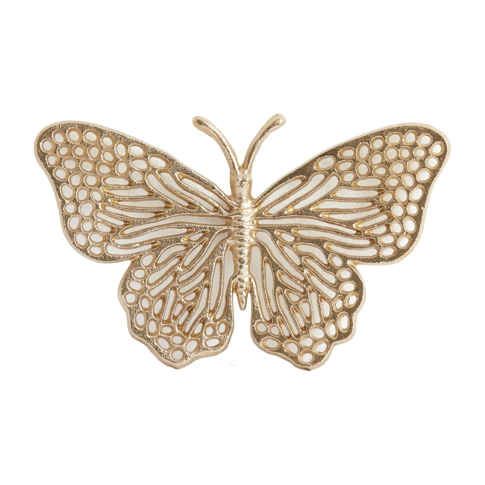 Decorațiune de perete din metal 26x16 cm Butterfly – Light & Living