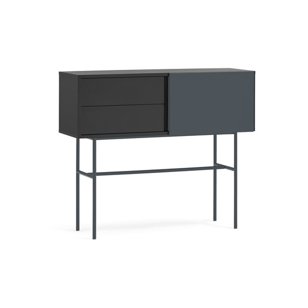 Masă consolă neagră-gri antracit 35x110 cm Nube – Teulat-image-3