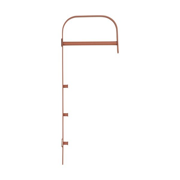 Suport pentru haine maro coniac pentru perete din metal 30x80x3 cm Gresto – House Nordic-image-3