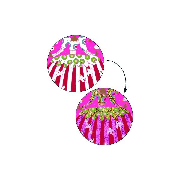 Set creativ pentru copii de colorat cu nisip Djeco „Dansatoarea strălucitoare”-image-2