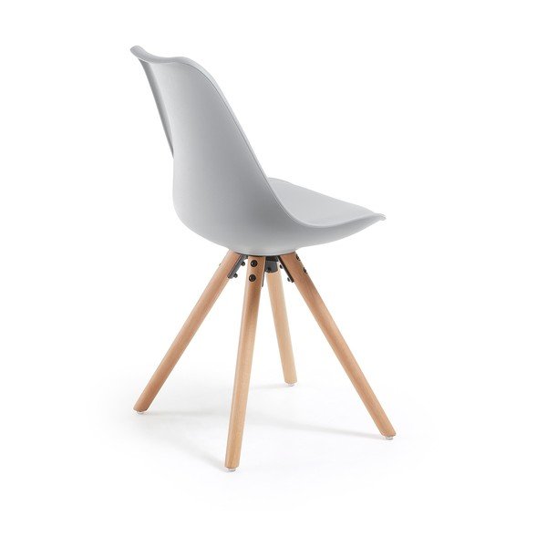 Set 4 scaune dining La Forma Lars, gri -image-1