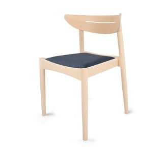 Scaun de dining din lemn de fag, albastru închis/natural  Jakob – Hammel Furniture