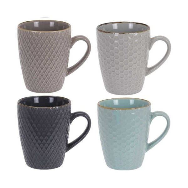 Căni 4 buc. din ceramică 270 ml Shiney – Orion