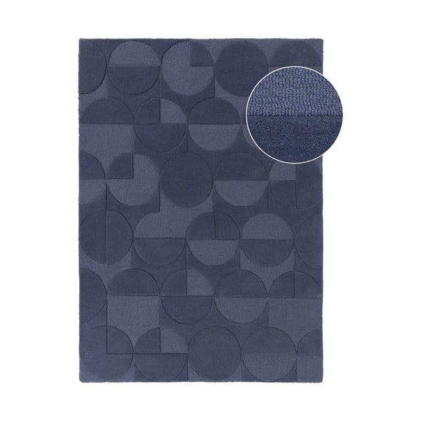 Covor din lână Flair Rugs Gigi, 120x170 cm, albastru