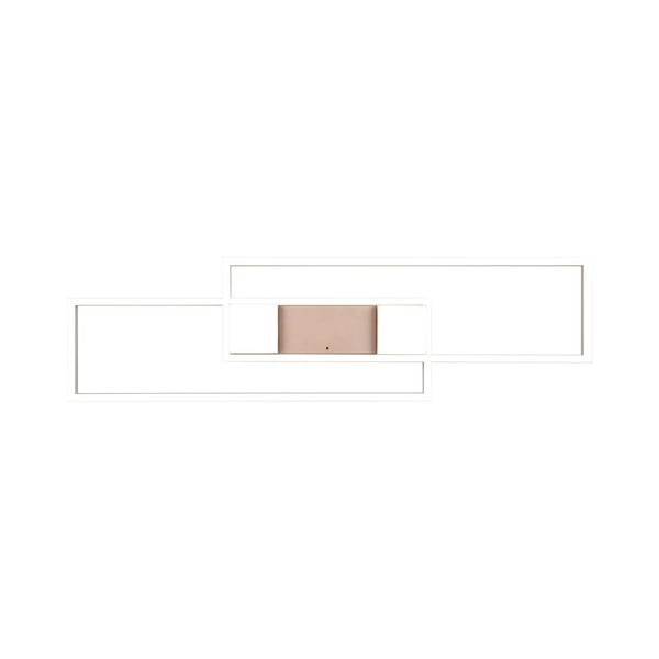 Plafonieră albă/în culoarea bronz LED cu control prin telecomandă/cu intensitate reglabilă 28x100 cm Albany – Trio-image-4