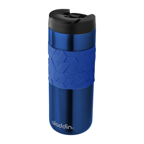 Pahar de voiaj termoizolant Aladdin Easy-Grip Leak-Lock™, 470 ml, albastru