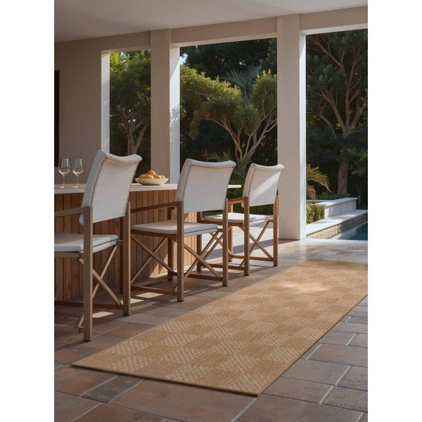 Covor tip traversă pentru interior și exterior crem/în culoare naturală 80x200 cm Haringey Dorothy – Ted Baker-image-2