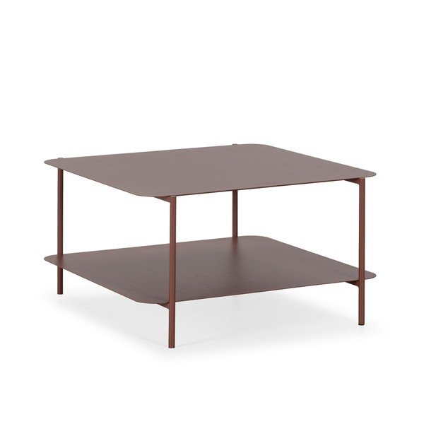 Măsuță de cafea teracotă din metal 70x73 cm Beatrix – MOME