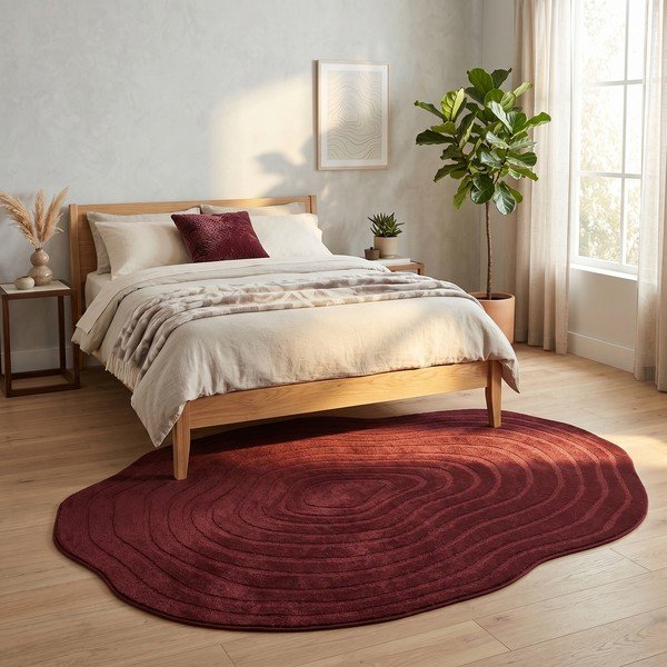 Covor burgundy 160x230 cm Pebble – ESTE-image-4