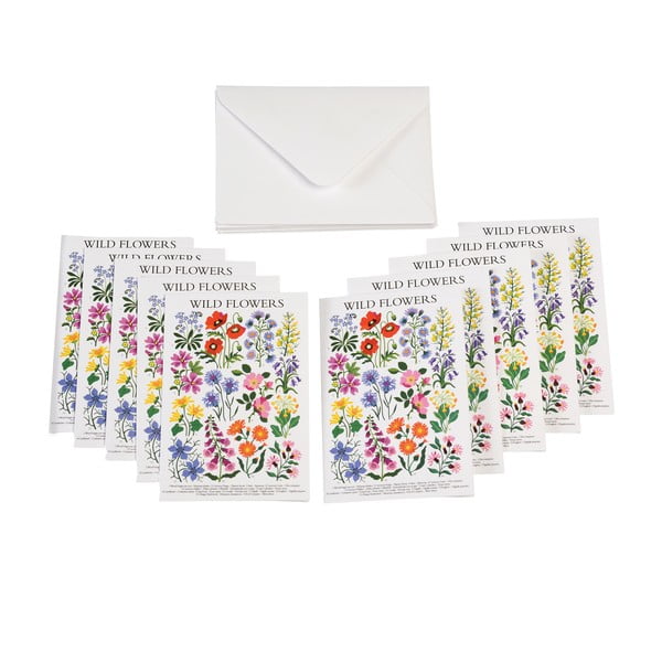 Cărți poștale în set de 10 Wild Flowers - Rex London-image-1