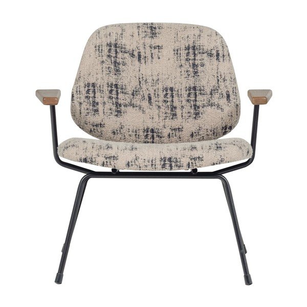 Fotoliu bej cu tapițerie din chenille Aure – WOOOD-image-1