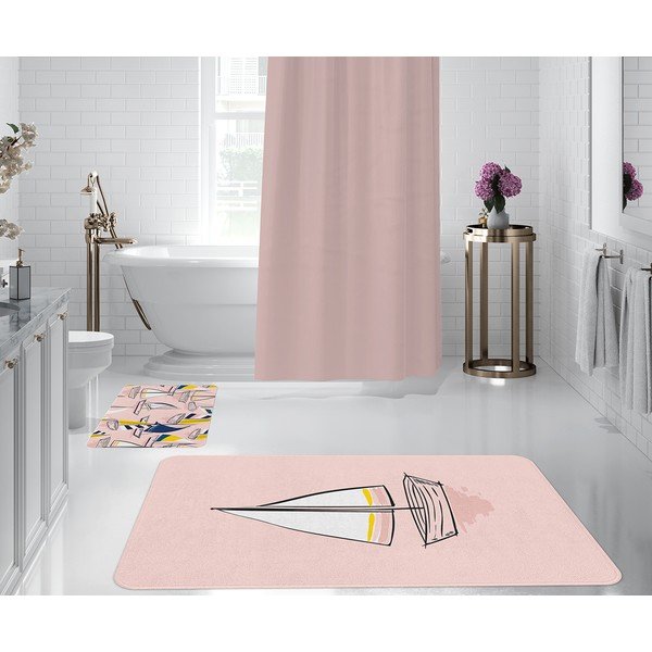 Set covorașe  de baie roz 2 buc.  – Oyo Concept-image-2