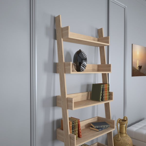 Bibliotecă cu aspect de stejar 80x195 cm Only - Kalune Design-image-1