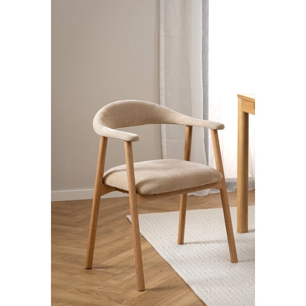 Scaun de dining bej/în culoare naturală Addi – Actona-image-2