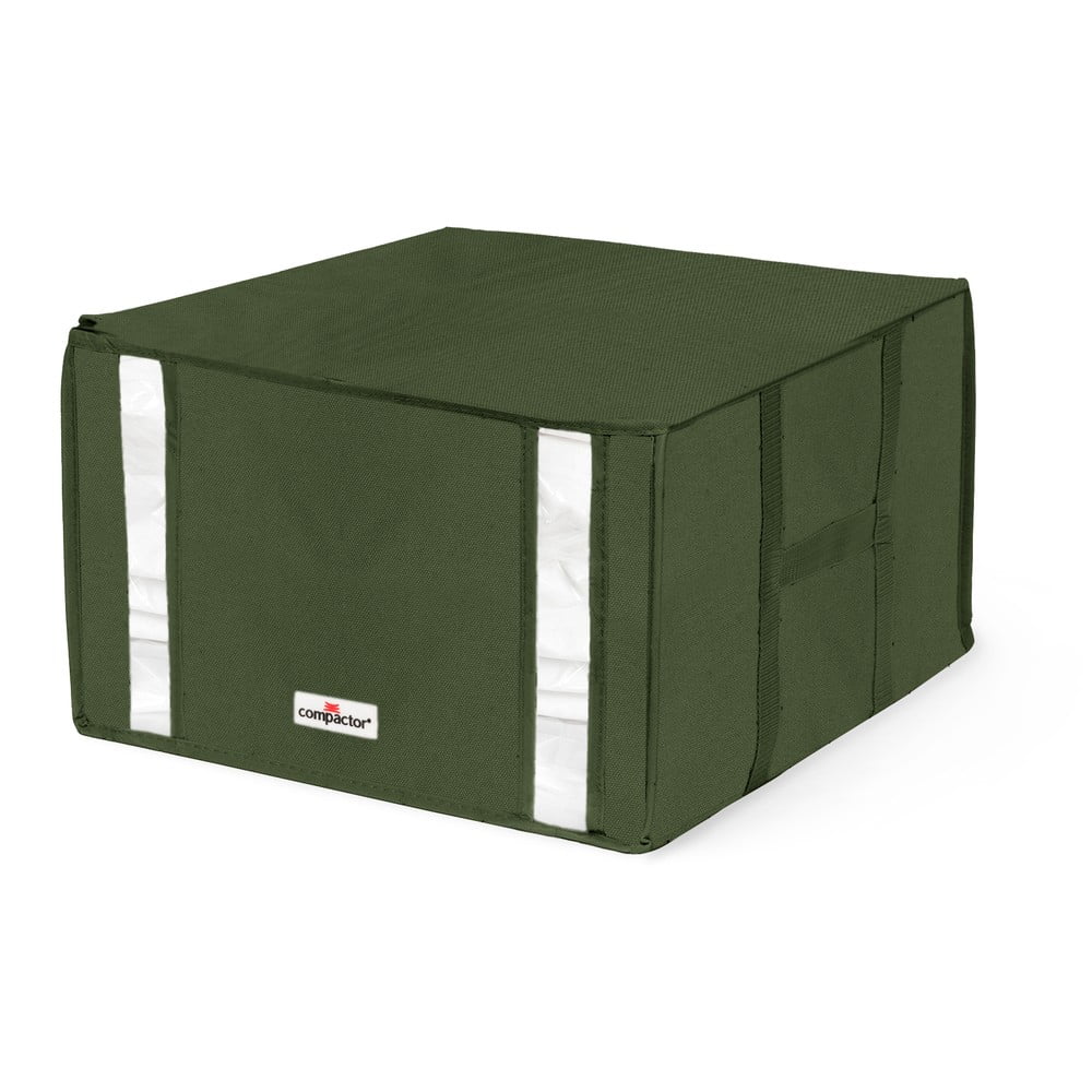 Cutie de depozitare pentru haine din material textil cu vacuum/cu pereți întăriți 42x40x25 cm Ecologik – Compactor